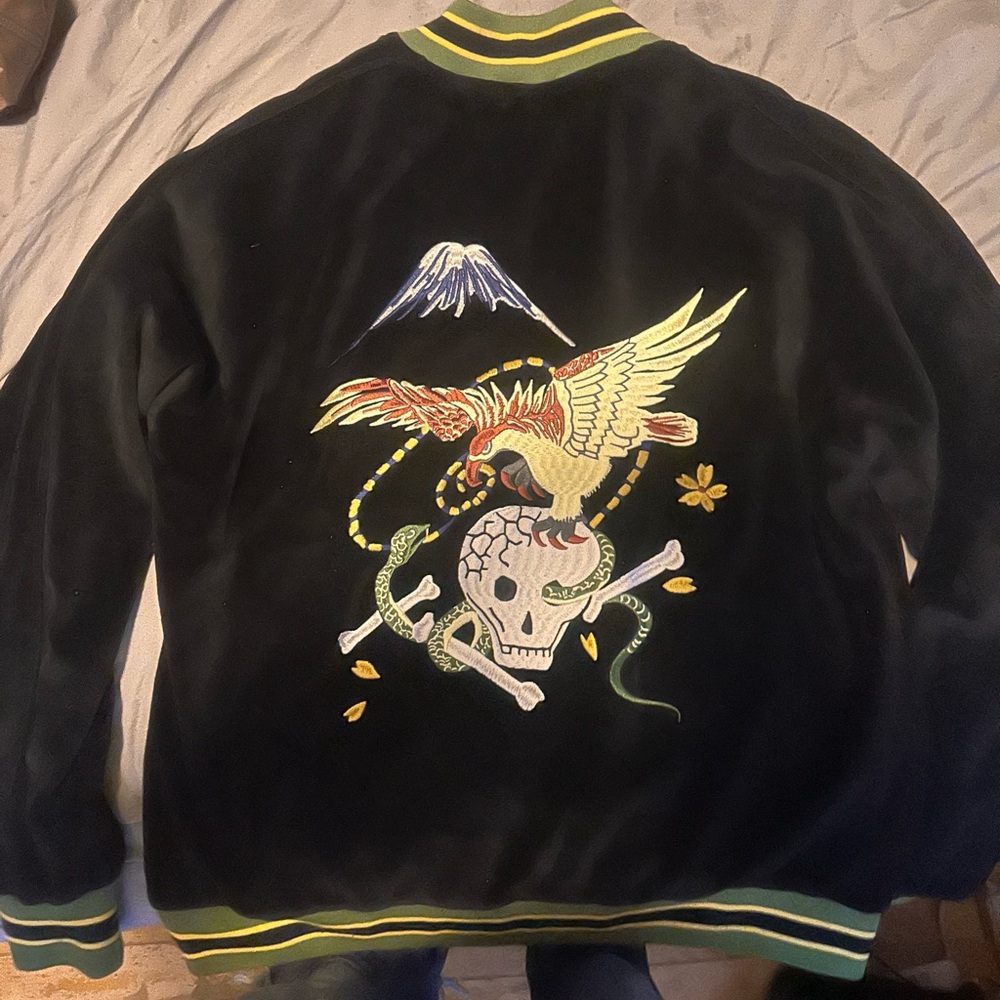 NWOT Straight to hell L velvet jacket